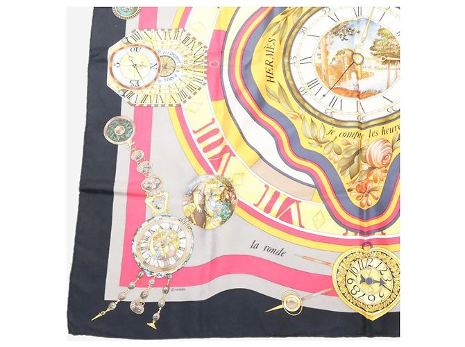Hermès Sciarpa in seta Multicolour Parmi Les Fleurs Multicolore - vista 5