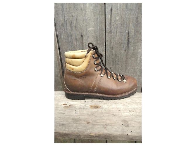 Autre Marque Zermatt Leder Wanderstiefel Größe 39 Braun - Ansicht 5