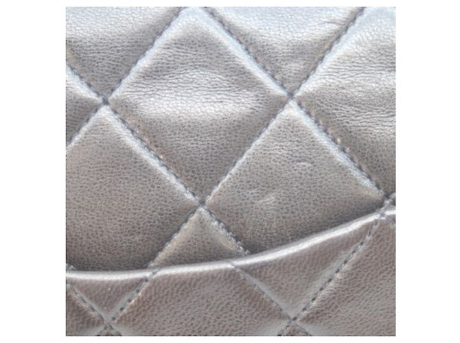 Chanel A01112 Borsa a tracolla Double Flap Matelassé in agnello 25 Nero - vista 7