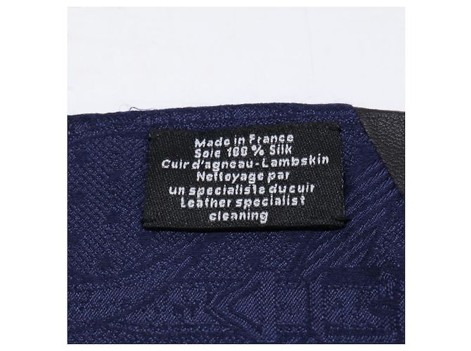 Trim Hermès HERMES Maxi Twilly Schal in Navy und Schwarz Marineblau - Ansicht 8
