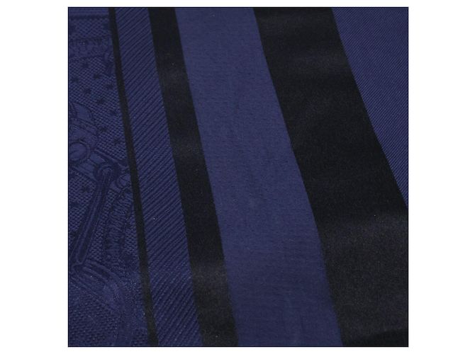 Trim Hermès HERMES Maxi Twilly Schal in Navy und Schwarz Marineblau - Ansicht 9