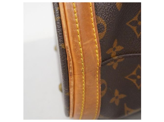 Borsa Tote Louis Vuitton Monogram Bucket GM Marrone - vista 5