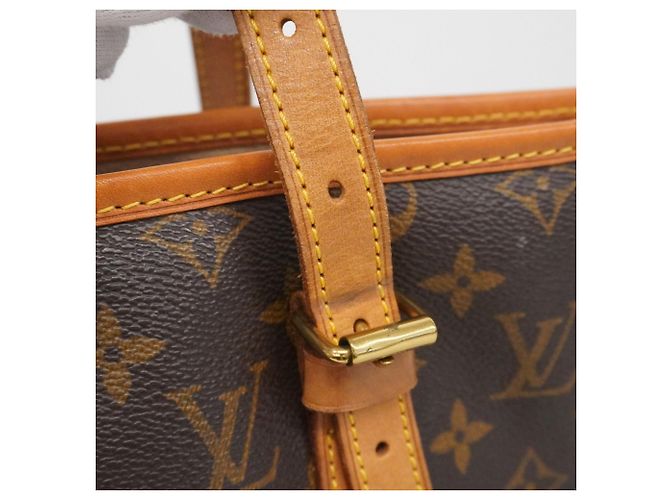 Borsa Tote Louis Vuitton Monogram Bucket GM Marrone - vista 8