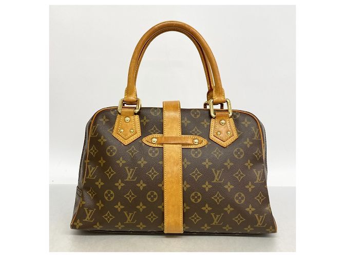 Borsa Louis Vuitton Monogram Manhattan GM Marrone - vista 14
