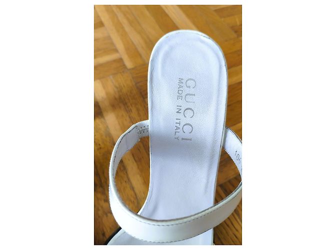 Gucci Mules en cuir blanc - vue 2