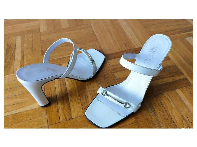 Gucci Mules en cuir blanc - vue 6