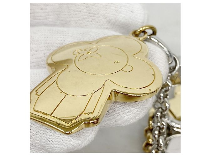 Portachiavi Louis Vuitton Charm Chain Vivienne BFF M00835 Argento D'oro - vista 4