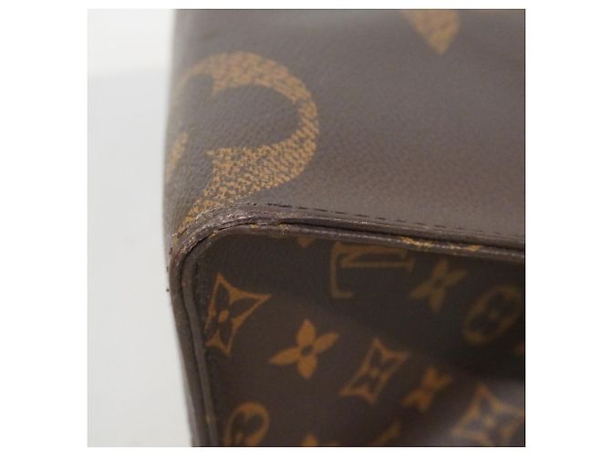 Borsa Tote Louis Vuitton Monogram Giant Reverse OnTheGo MM Marrone - vista 7
