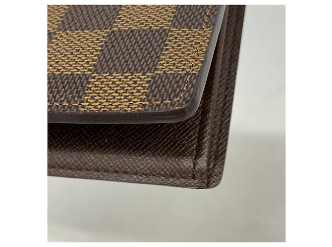 Portafoglio lungo Louis Vuitton Damier Brazza - Ebene Damier ebene - vista 6