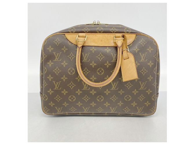 Borsa Louis Vuitton Monogram Deauville Marrone - vista 12