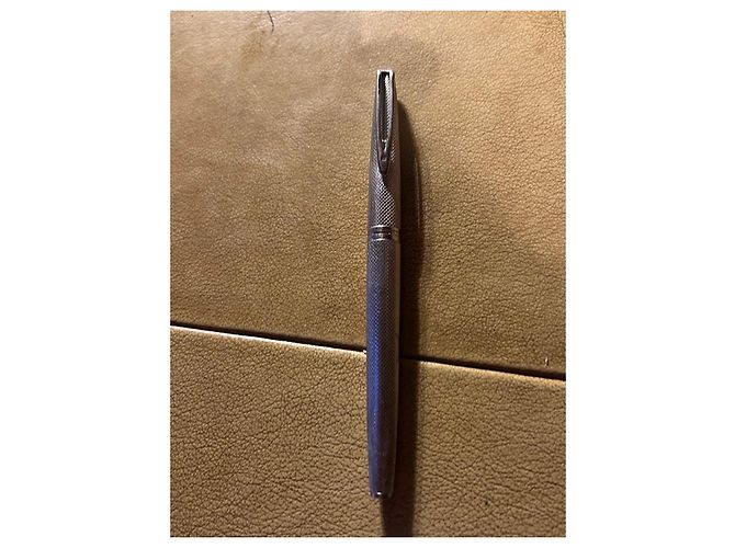 Autre Marque Set de stylos Waterman métal argenté - Plume et Bille avec support Gris - vue 4