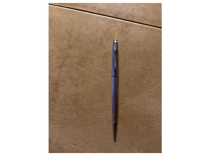 Autre Marque Set de stylos Waterman métal argenté - Plume et Bille avec support Gris - vue 6