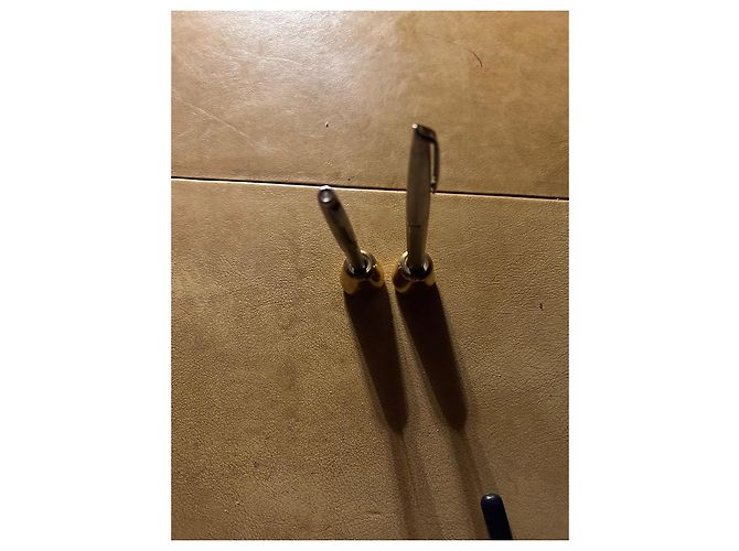 Autre Marque Set de stylos Waterman métal argenté - Plume et Bille avec support Gris - vue 9