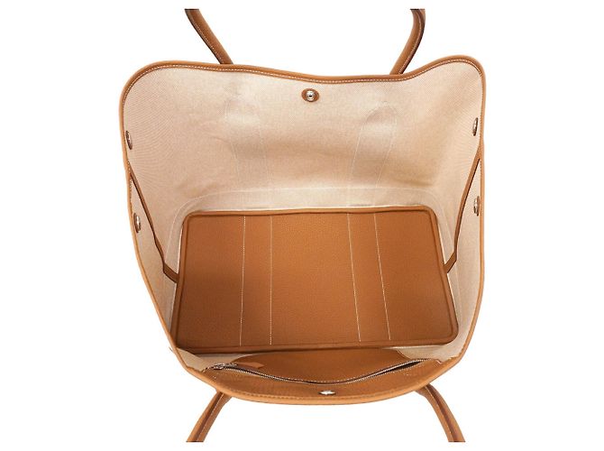 Hermès Sac cabas Hermes Neo Garden 41 Doré - Ansicht 4
