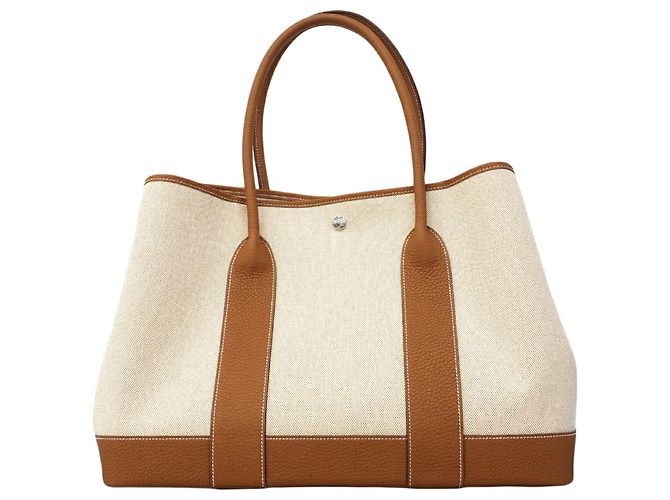 Hermès Sac cabas Hermes Neo Garden 41 Doré - Ansicht 6