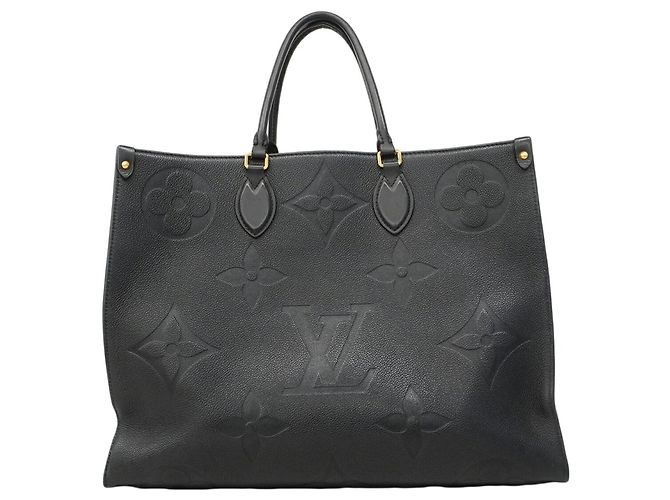 Borsa Tote Louis Vuitton Monogram Empreinte OnTheGo GM Nero - vista 13