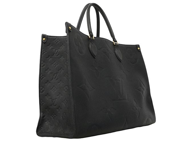 Borsa Tote Louis Vuitton Monogram Empreinte OnTheGo GM Nero - vista 2