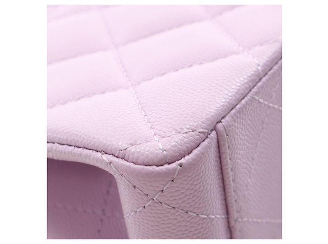 Borsa Chanel Purple Mini Quilted Caviar 31 Rue Cambon Top Handle Porpora - vista 10