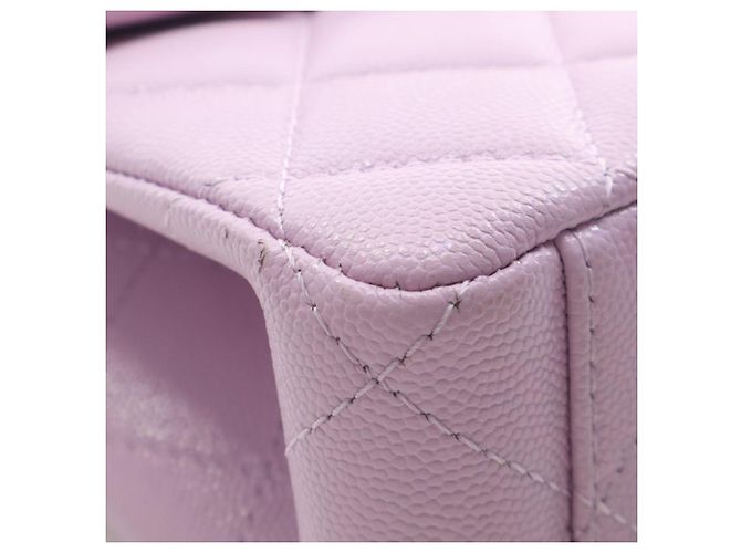 Borsa Chanel Purple Mini Quilted Caviar 31 Rue Cambon Top Handle Porpora - vista 8