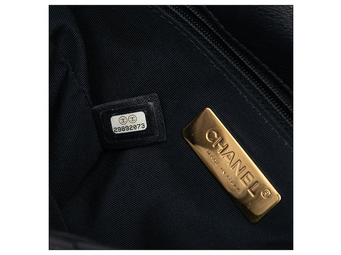 Chanel Blue Medium Lambskin 19 Flap Blu navy - vista 6