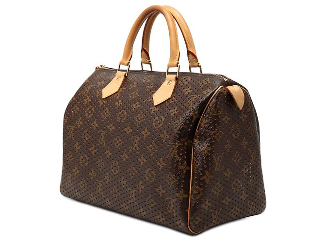 Louis Vuitton Marrone Monogram Perforated Speedy 30 - vista 2