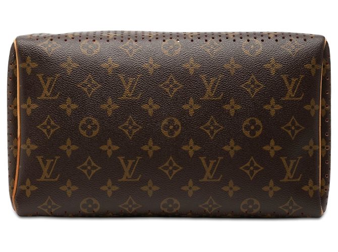 Louis Vuitton Marrone Monogram Perforated Speedy 30 - vista 3