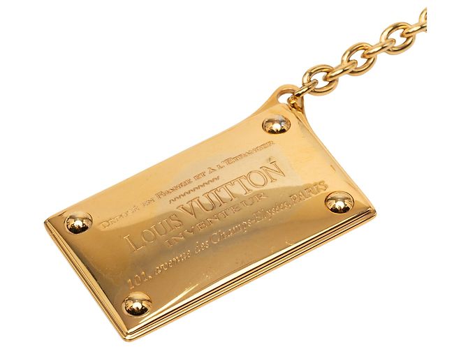 Portachiavi e Charm per borsa Inventeur placcato oro Louis Vuitton D'oro - vista 4