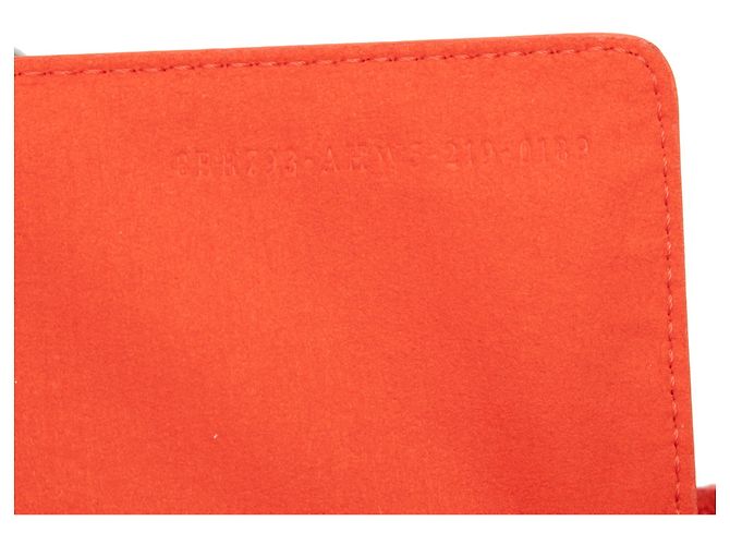Fendi Baguette Midi-Tasche aus technischem Stoff mit Orange Zucca Prägung - Ansicht 6