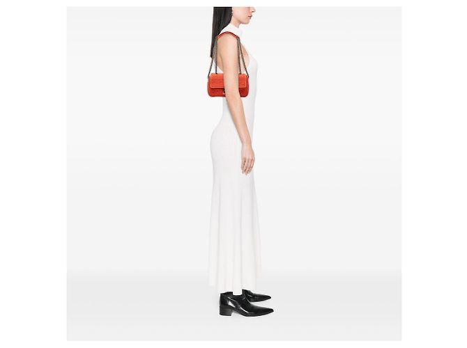 Fendi Baguette Midi-Tasche aus technischem Stoff mit Orange Zucca Prägung - Ansicht 7