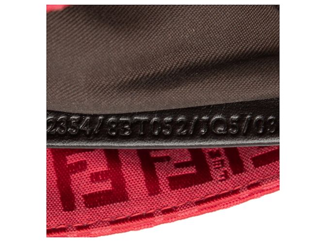 Fendi Borsa a tracolla in tela Zucchino rossa Rosso - vista 6