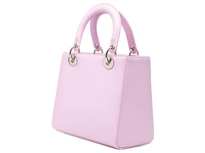 Lady Dior in pelle di vitello rosa, misura Medium - vista 2