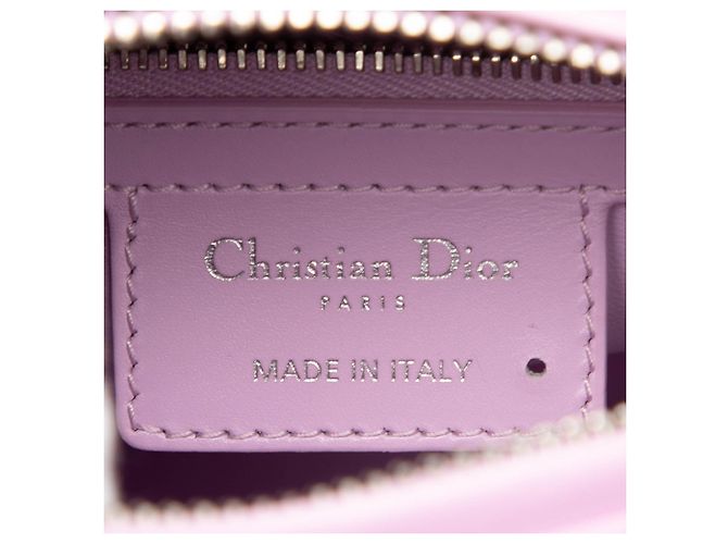 Lady Dior in pelle di vitello rosa, misura Medium - vista 5
