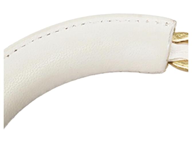 Chanel White Medium Lambskin In The Loop Flap Bianco - vista 13