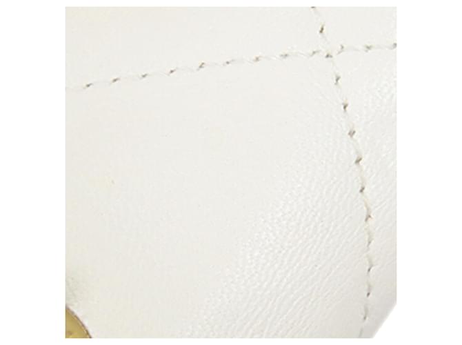 Chanel White Medium Lambskin In The Loop Flap Bianco - vista 14