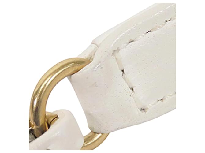 Chanel White Medium Lambskin In The Loop Flap Bianco - vista 20