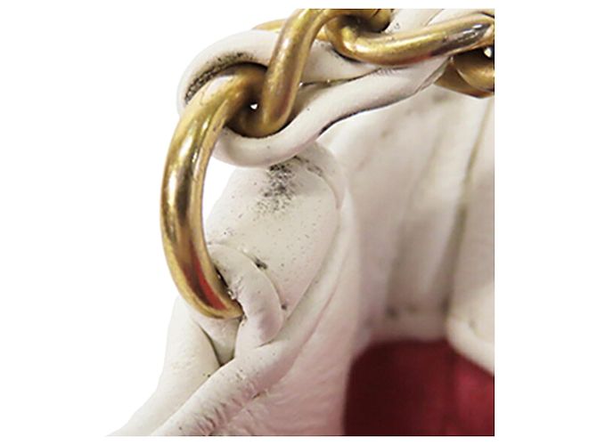 Chanel White Medium Lambskin In The Loop Flap Bianco - vista 9