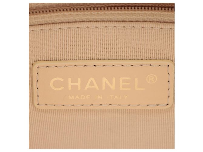 Borsa Bowling Chanel Gold Mini CC in agnello metallizzato trapuntato D'oro - vista 9