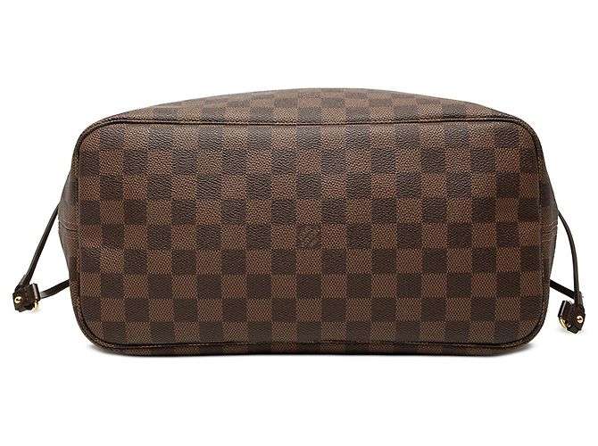 Louis Vuitton Marrone Damier Ebene Neverfull MM - vista 3