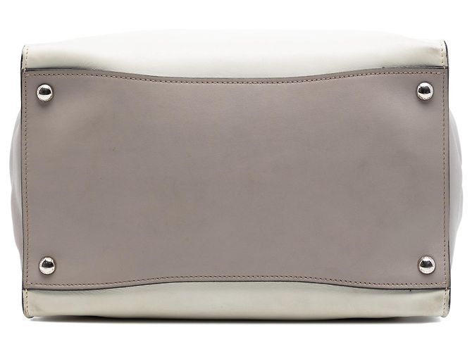 Borsa Prada White Glace Calf Twin Pocket Double Handle Bianco - vista 3