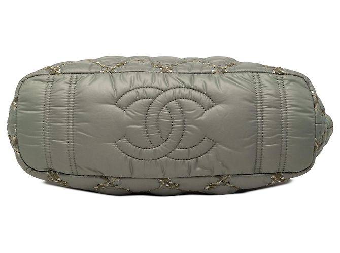 Chanel Gray Paris Byzance Nylon Tweed On Stitch Tote Braun - Ansicht 3
