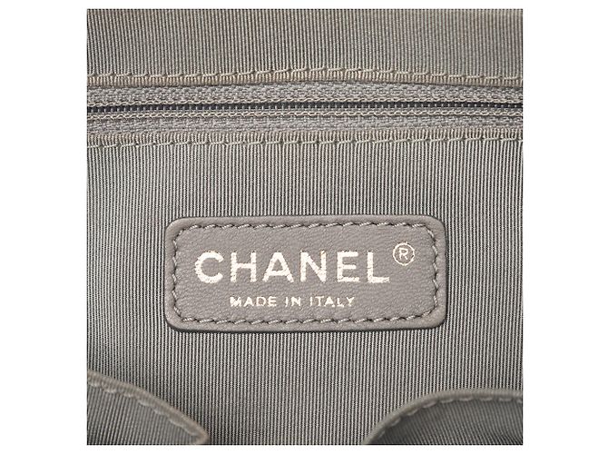 Chanel Gray Paris Byzance Nylon Tweed On Stitch Tote Braun - Ansicht 5