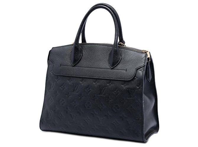 Louis Vuitton Black Monogram Empreinte Pont Neuf MM Nero - vista 2