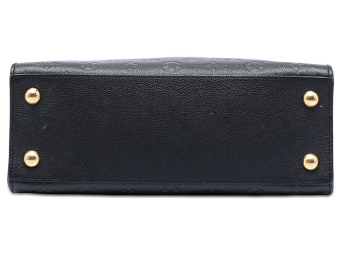 Louis Vuitton Black Monogram Empreinte Pont Neuf MM Nero - vista 3