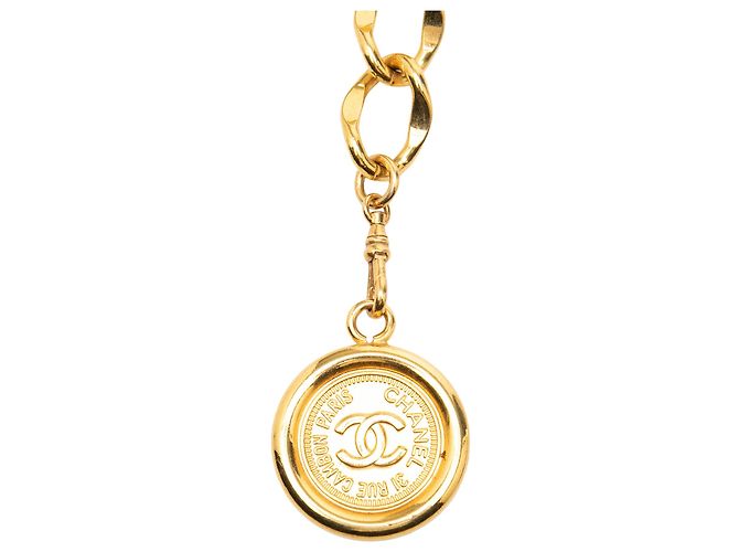 Chanel 31 Rue Cambon Medaillon Kettengürtel Gold CC vergoldet Golden - Ansicht 2