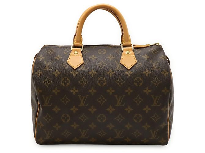 Borsa Louis Vuitton Monogram Speedy 30 Marrone Monogramma - vista 2