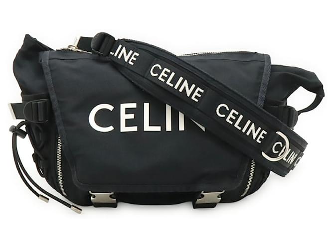 Céline Borsa CELINE Medium Trekking Nero Bianco - vista 2