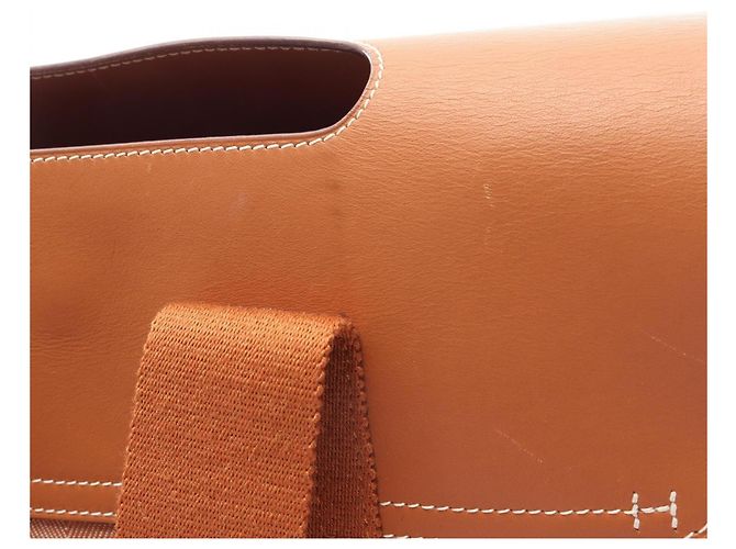 Hermès Hermes Valparaiso PM Gold Handtasche Braun - Ansicht 13