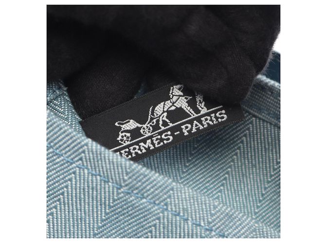 Hermès Hermes Valparaiso PM Blue Jean Handtasche Blau - Ansicht 4