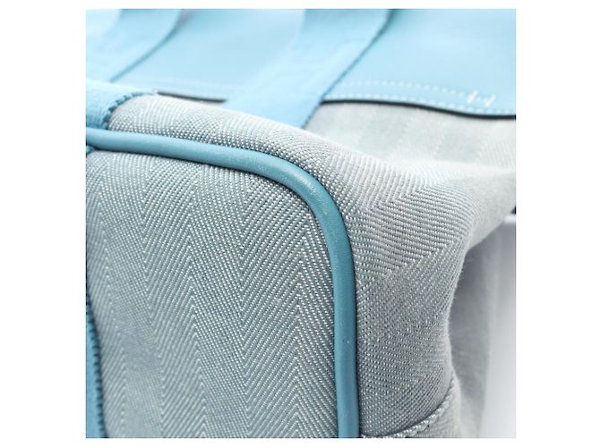 Hermès Hermes Valparaiso PM Blue Jean Handtasche Blau - Ansicht 8