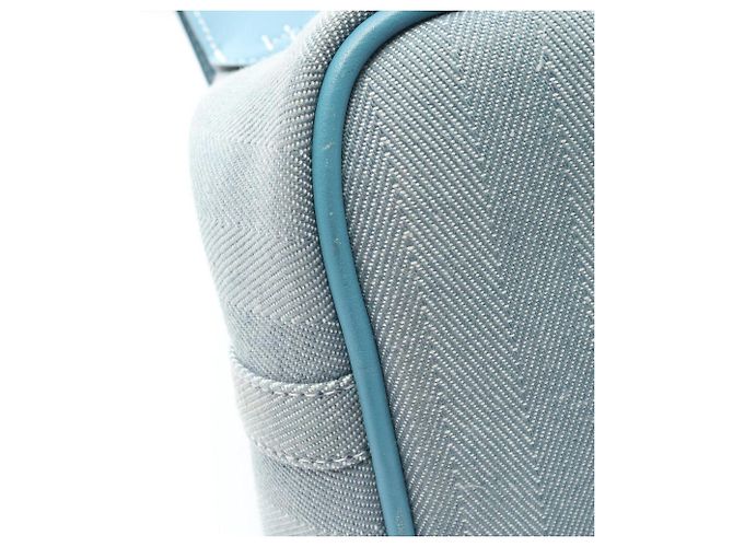 Hermès Hermes Valparaiso PM Blue Jean Handtasche Blau - Ansicht 9
